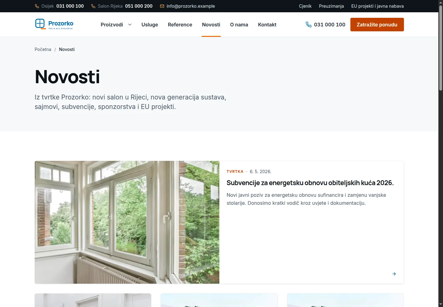 Prozorko — news